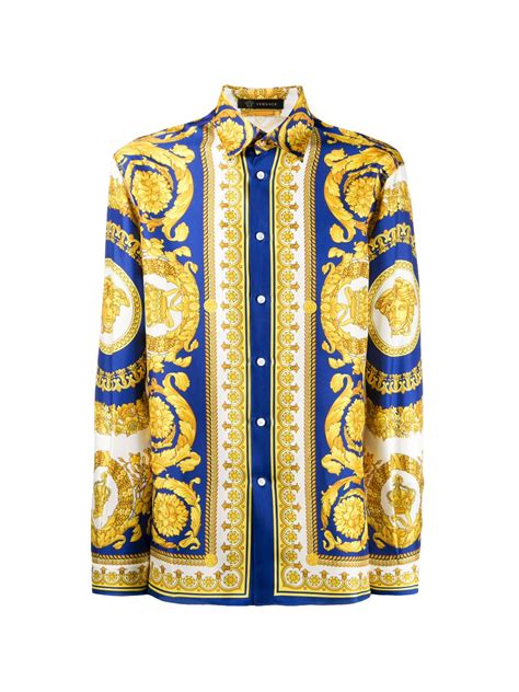 camicia lunga versace